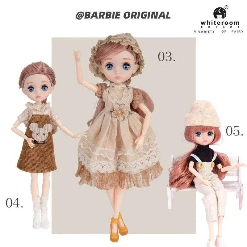  Slim 26cm Bjd Doll Purple Hair Big Eyes Fashion Gift -  ToylandEU™