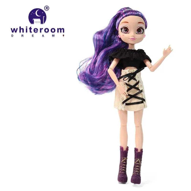 Slim Body BJD Doll In Premium PVC With Purple Hair - ToylandEU