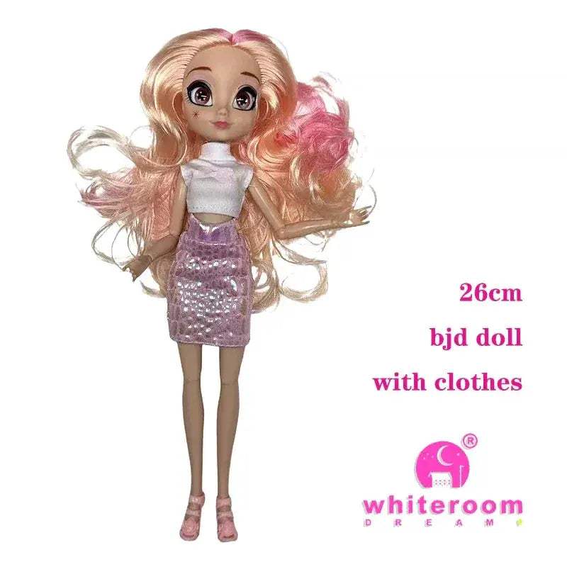 Slim Body BJD Doll In Premium PVC With Purple Hair - ToylandEU