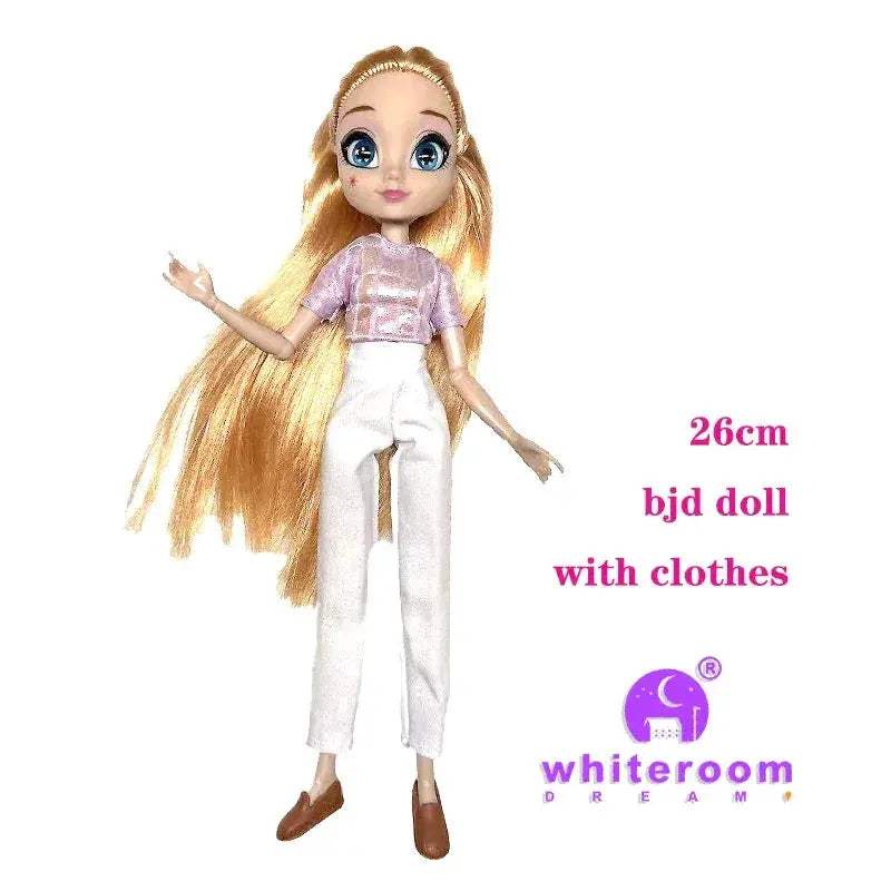 Slim Body BJD Doll In Premium PVC With Purple Hair - ToylandEU