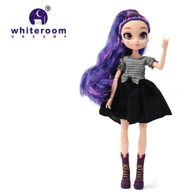 Slim Body BJD Doll In Premium PVC With Purple Hair - ToylandEU