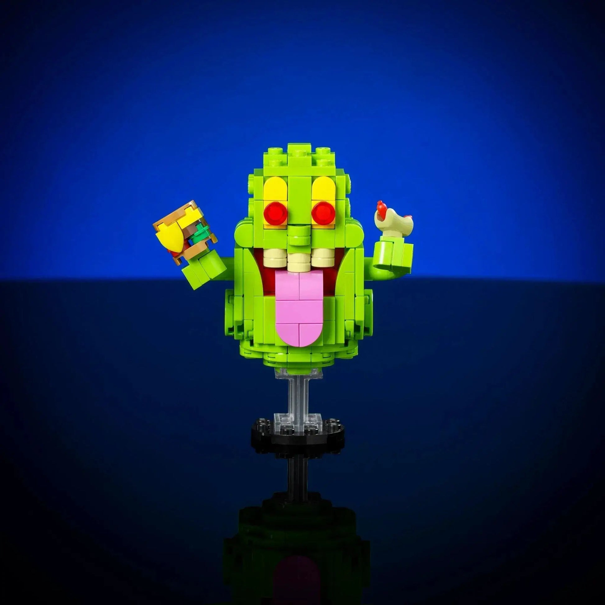 Floating Lime Ghost Figurine With Mischievous Grin - ToylandEU