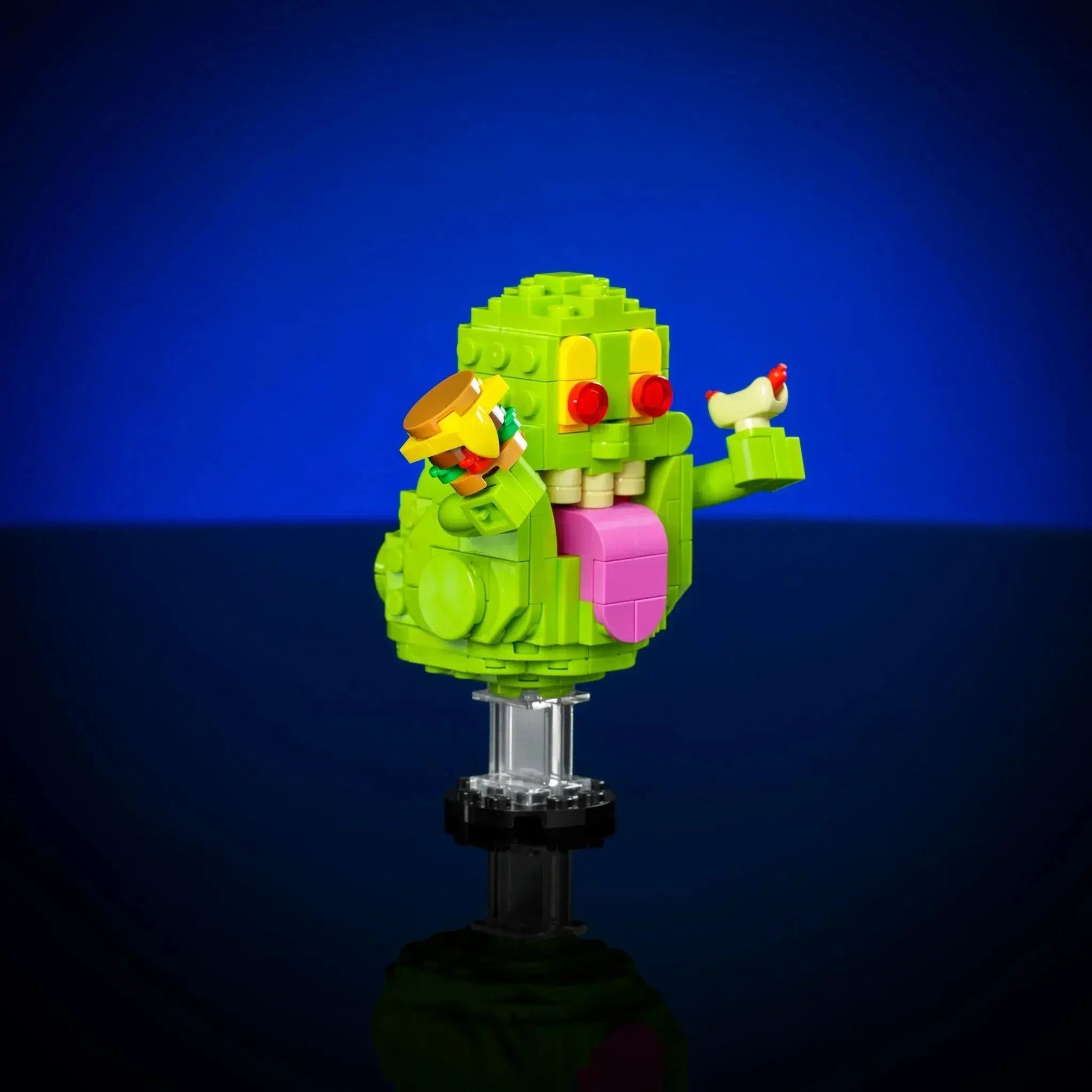 Floating Lime Ghost Figurine With Mischievous Grin - ToylandEU