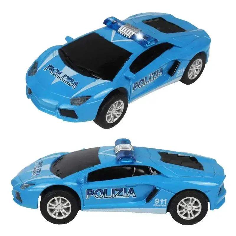 Slot Car Racing Track Set With Police Cars Scale Toy - ToylandEU