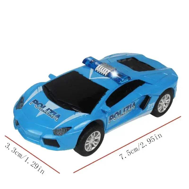 Slot Car Racing Track Set With Police Cars Scale Toy - ToylandEU