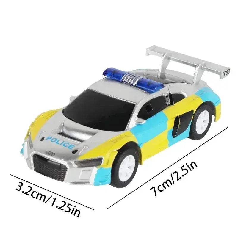 Slot Car Racing Track Set With Police Cars Scale Toy - ToylandEU