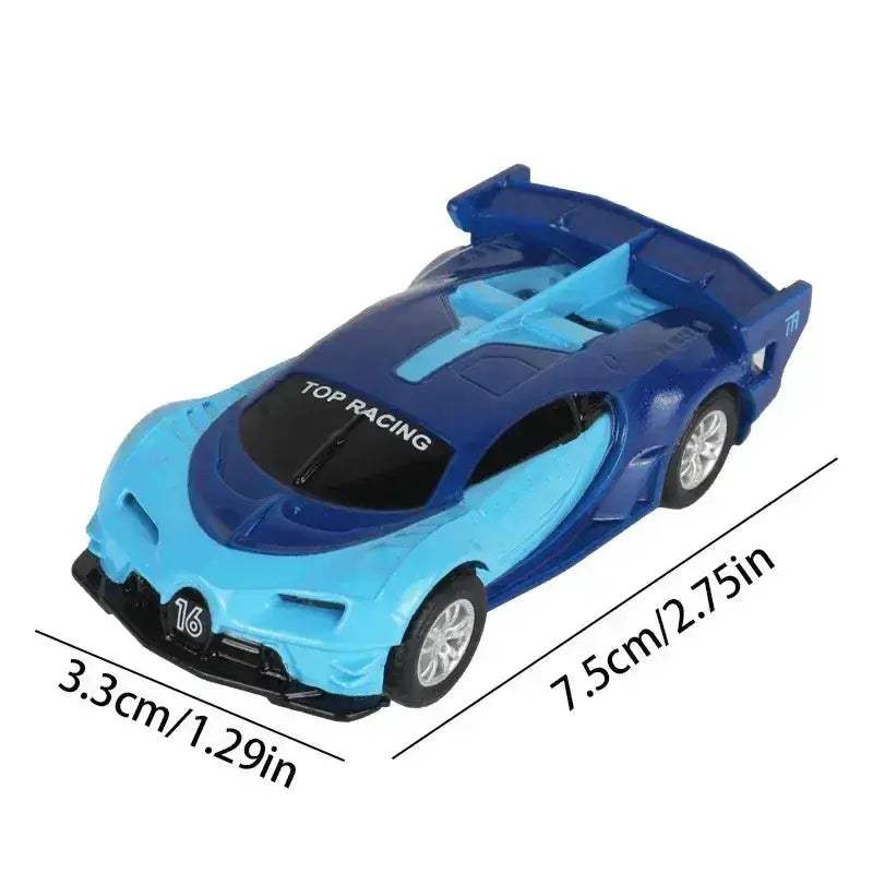 Slot Car Racing Track Set With Police Cars Scale Toy - ToylandEU