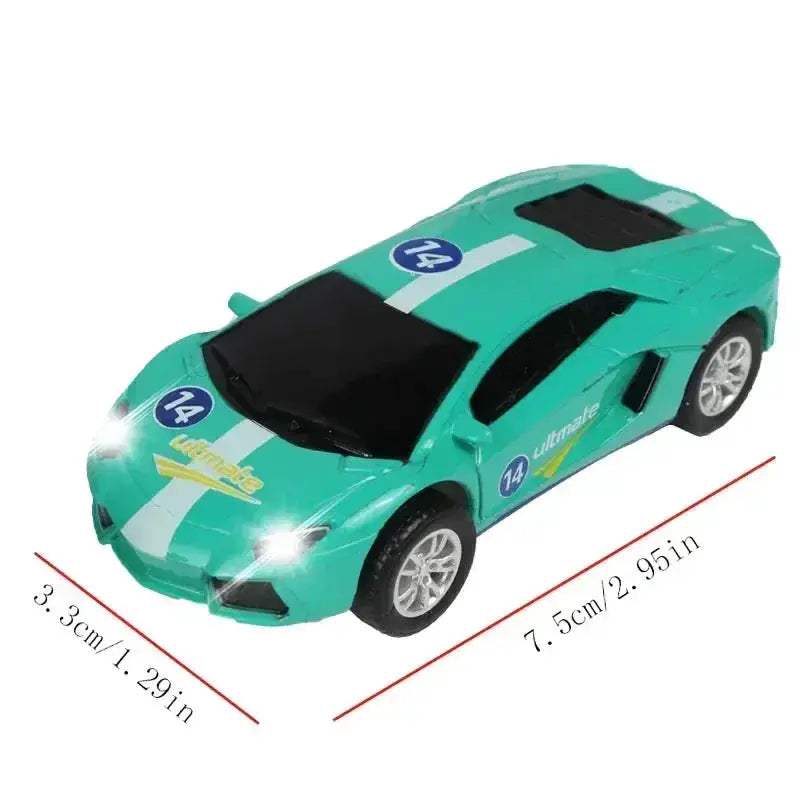 Slot Car Racing Track Set With Police Cars Scale Toy - ToylandEU