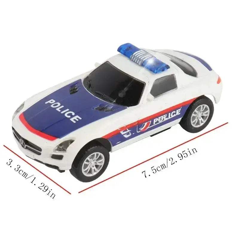Slot Car Racing Track Set With Police Cars Scale Toy - ToylandEU