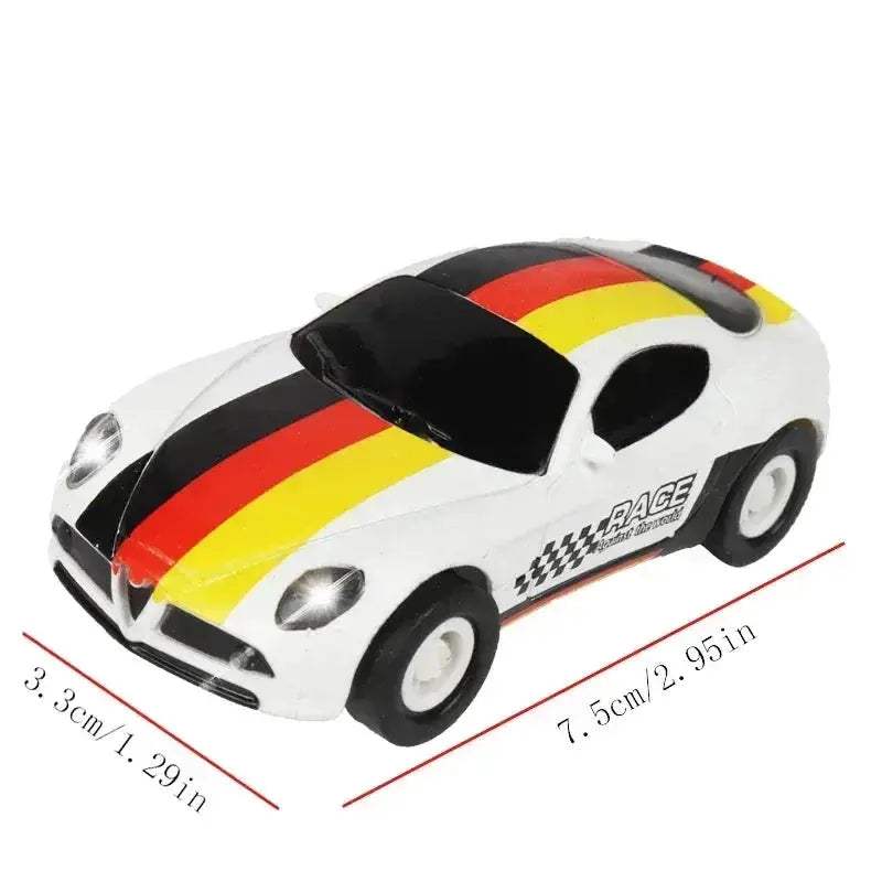 Slot Car Racing Track Set With Police Cars Scale Toy - ToylandEU