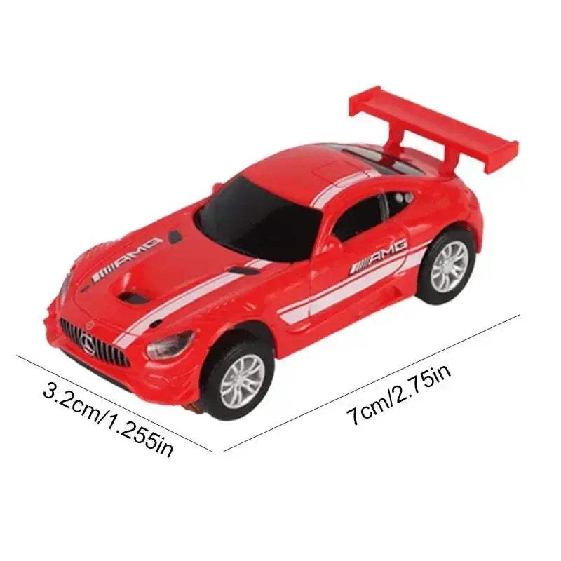 Slot Car Racing Track Set With Police Cars Scale Toy - ToylandEU