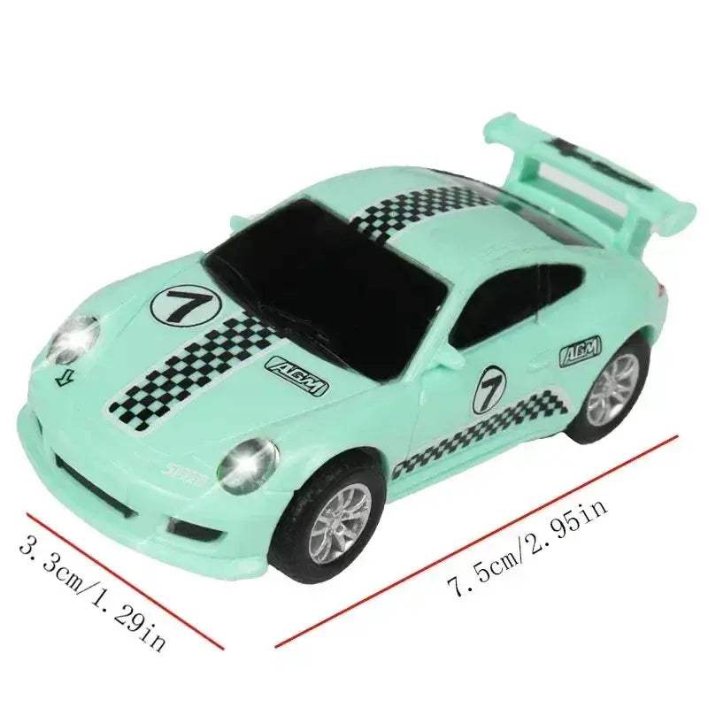 Slot Car Racing Track Set With Police Cars Scale Toy - ToylandEU