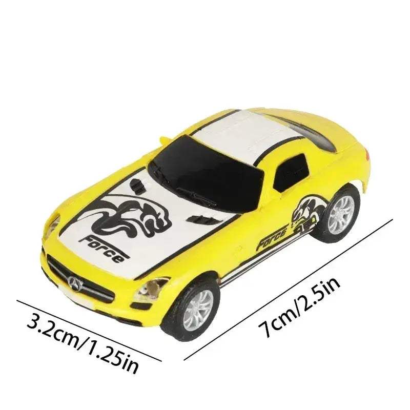 Slot Car Racing Track Set With Police Cars Scale Toy - ToylandEU