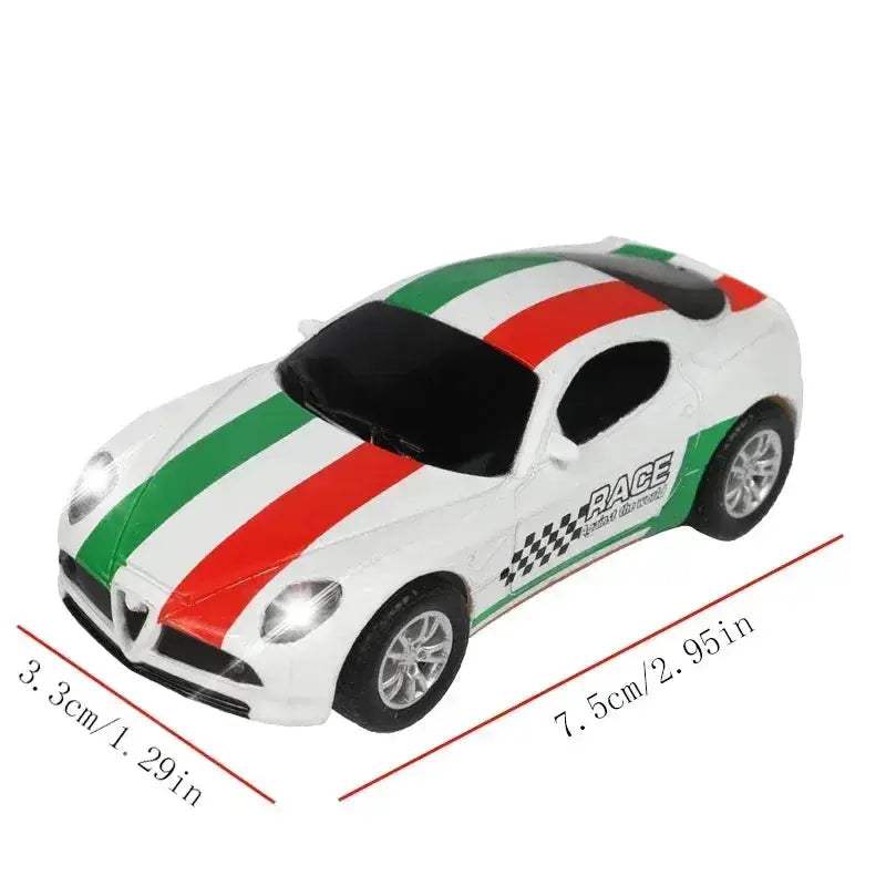 Slot Car Racing Track Set With Police Cars Scale Toy - ToylandEU