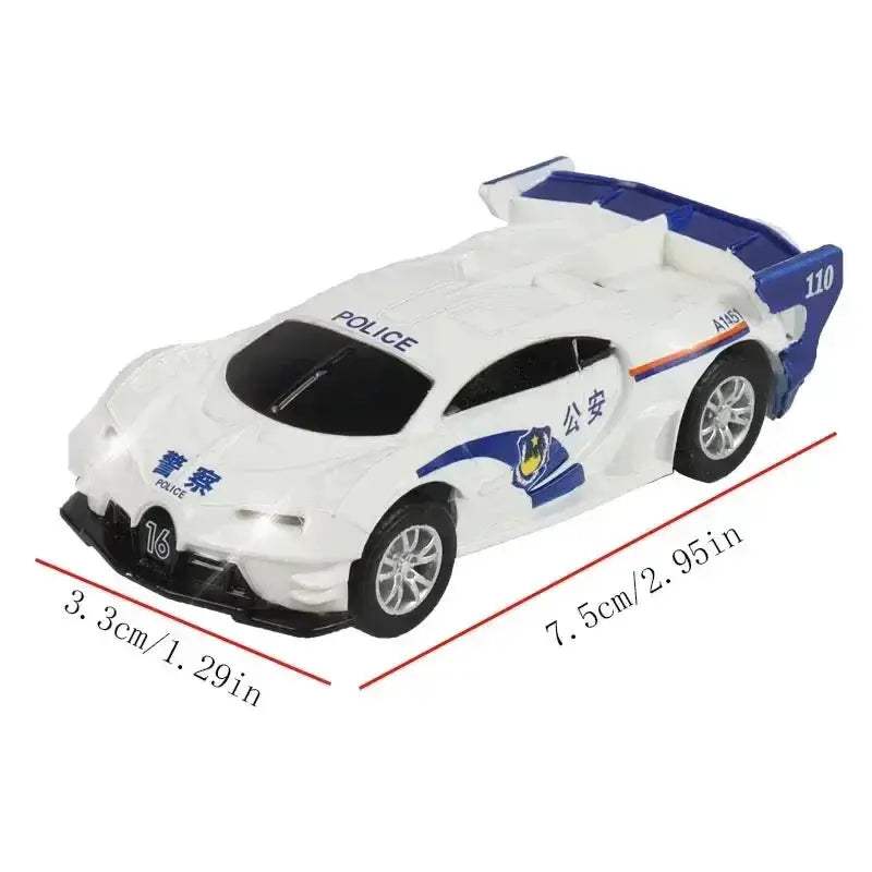 Slot Car Racing Track Set With Police Cars Scale Toy - ToylandEU