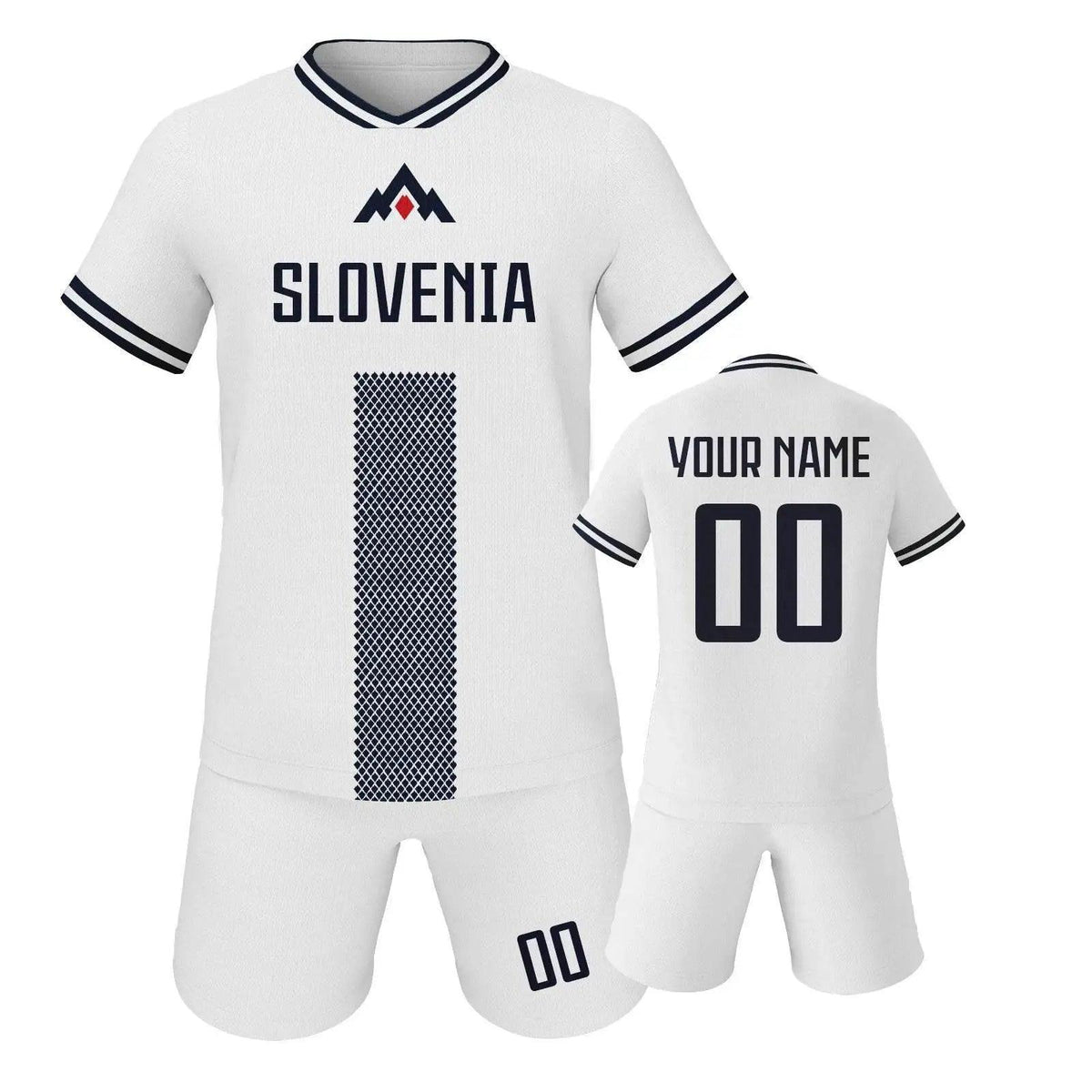  Personalized Slovenia Kids Soccer Jersey Set - Customizable Football Kit with Name and Number for Boys & Girls, Quick-Dry Team Tracksuit -  ToylandEU™