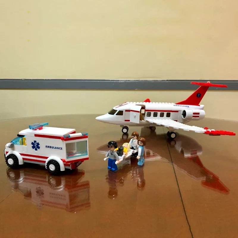 Sluban Airplane Aviation Medical Aircraft Air Ambulance Kit - ToylandEU