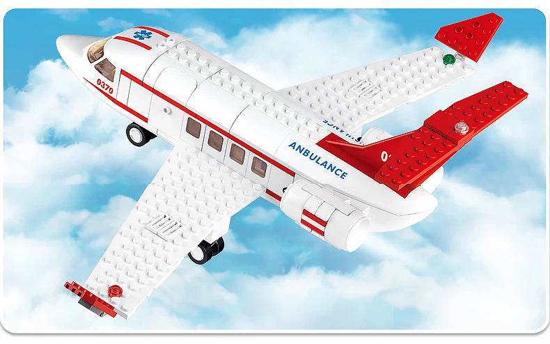 Sluban Airplane Aviation Medical Aircraft Air Ambulance Kit - ToylandEU