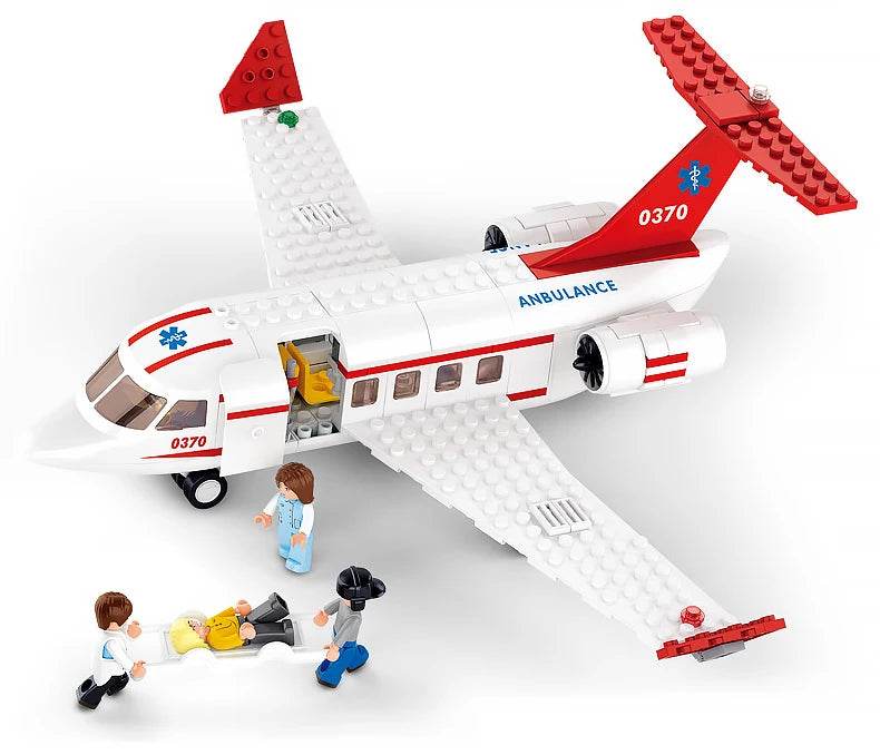 Sluban Airplane Aviation Medical Aircraft Air Ambulance Kit - ToylandEU