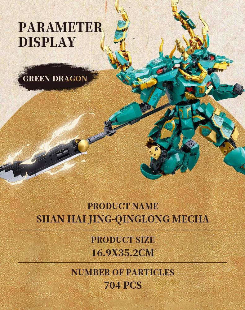 Sluban Qinglong King Mecha Building Blocks Classic Figure Set - ToylandEU