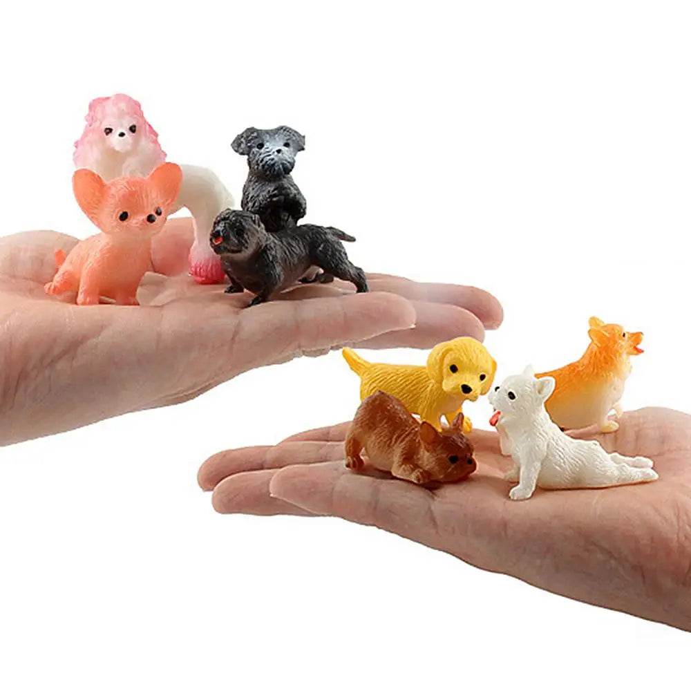 Small Dog Figurines 8 Pieces Dog Figures Realistic Toy - ToylandEU