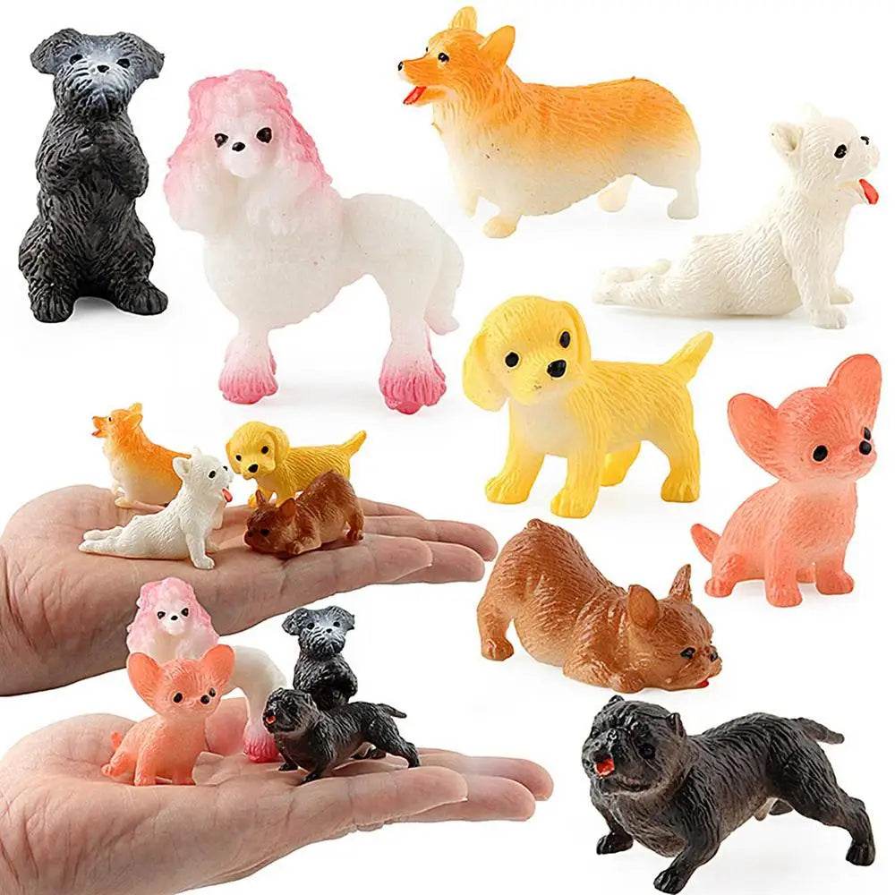 Small Dog Figurines 8 Pieces Dog Figures Realistic Toy - ToylandEU