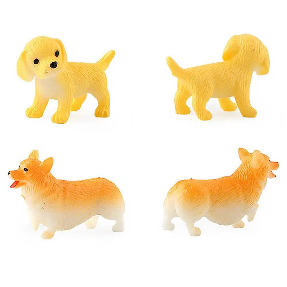 Small Dog Figurines 8 Pieces Dog Figures Realistic Toy - ToylandEU