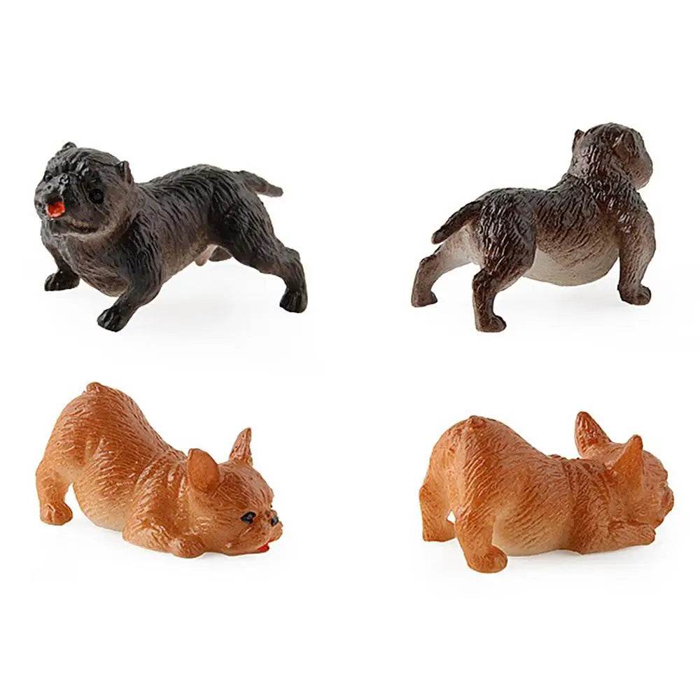 Small Dog Figurines 8 Pieces Dog Figures Realistic Toy - ToylandEU
