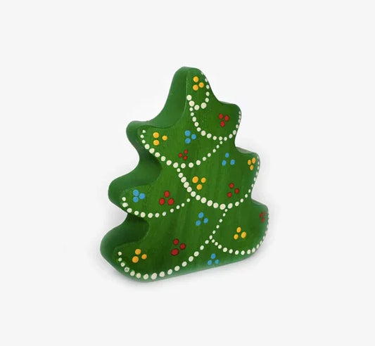 Small Handmade Wooden Pine Tree Figurine With Safe Finish - ToylandEU