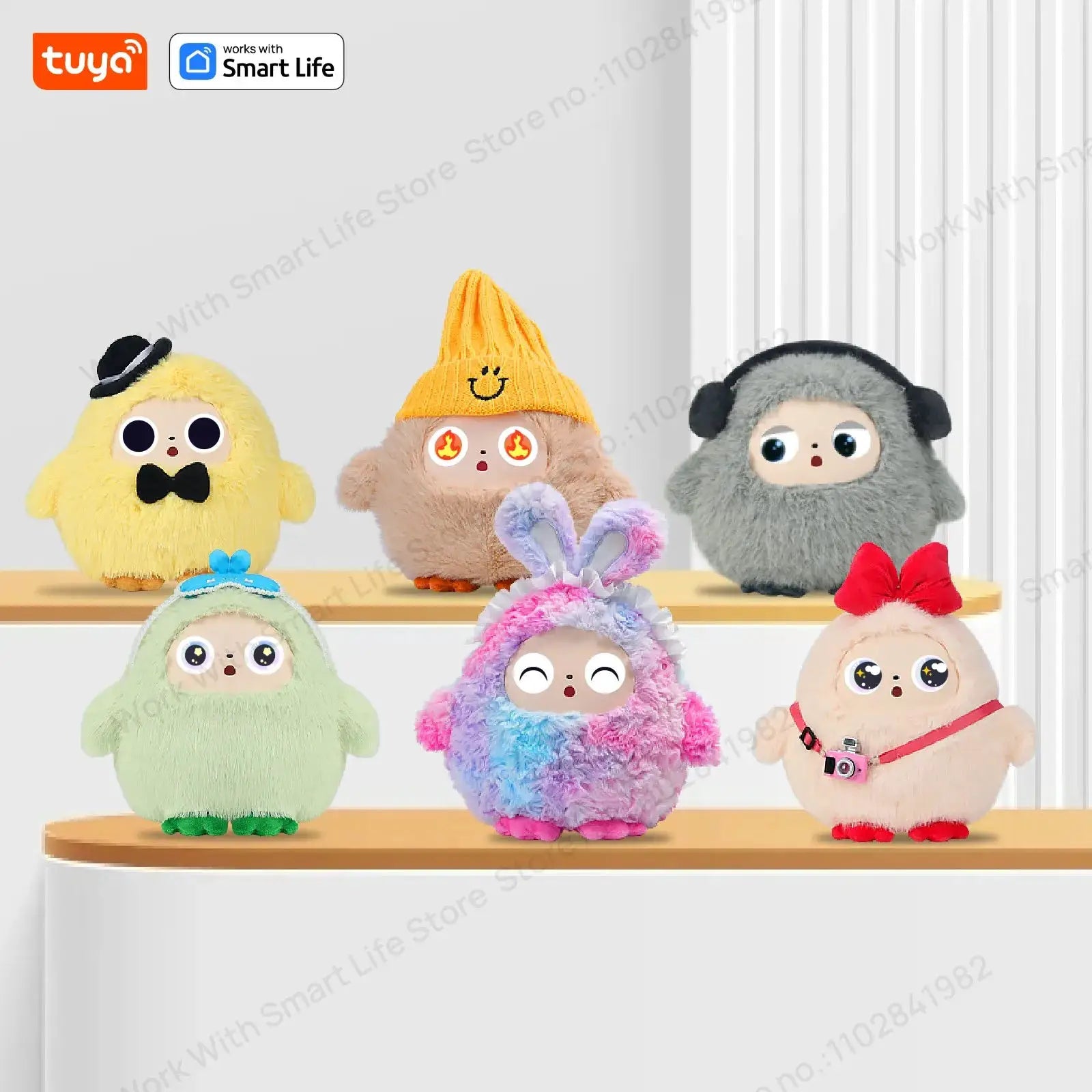 Smart AI Plush Robot Toy With LED Eyes Rechargeable - ToylandEU