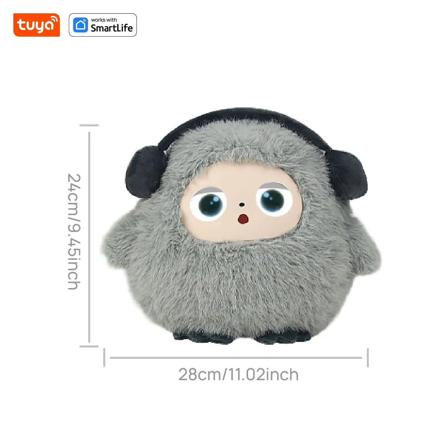Smart AI Plush Robot Toy With LED Eyes Rechargeable - ToylandEU