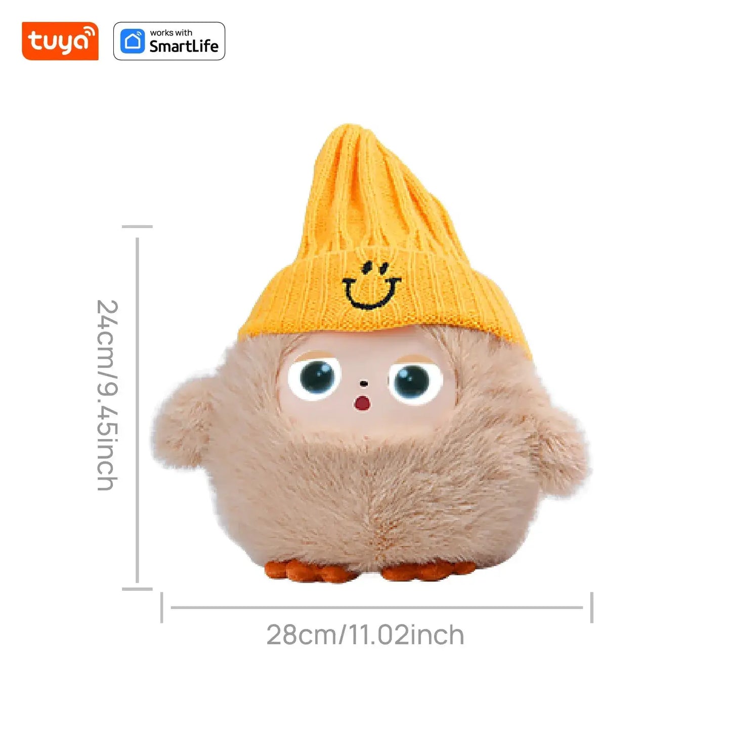 Smart AI Plush Robot Toy With LED Eyes Rechargeable - ToylandEU