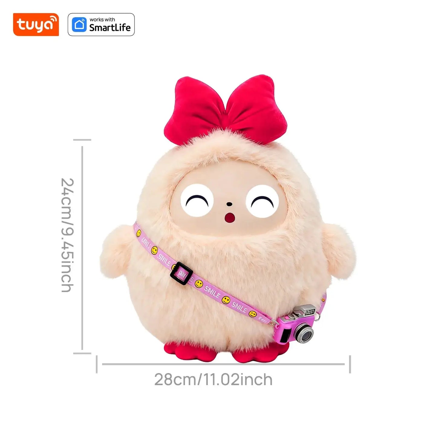 Smart AI Plush Robot Toy With LED Eyes Rechargeable - ToylandEU