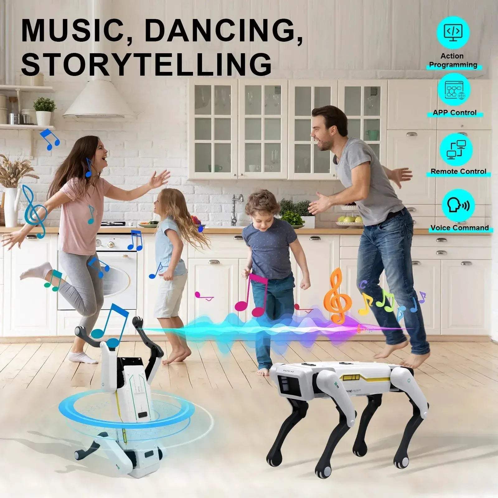 Smart AI RC Robot Dog With App Control And Dancing - ToylandEU