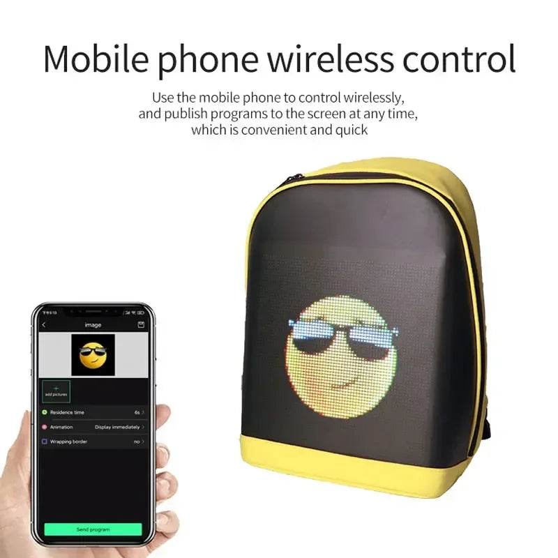 Smart Backpack LED Screen For Motorcycle And Cycling - ToylandEU