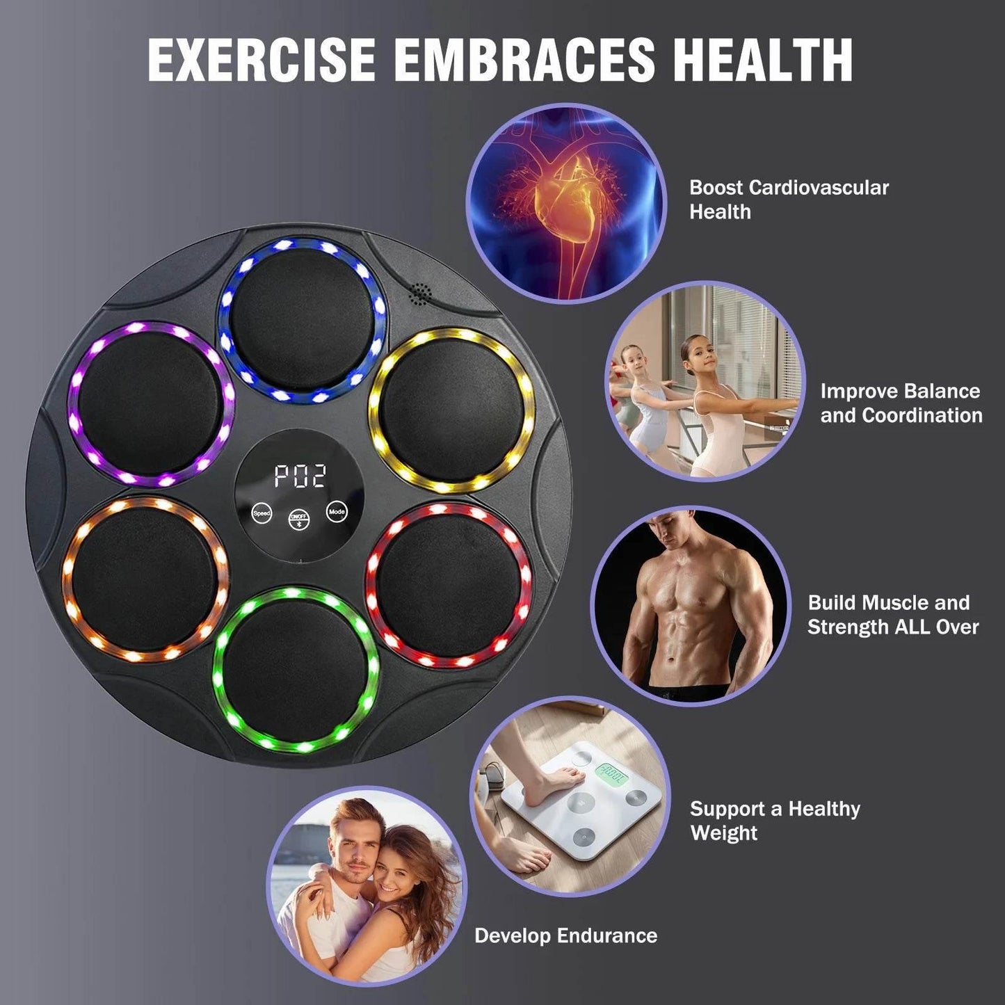 Smart Boxing Target Training Machine With Music Home Gym - ToylandEU