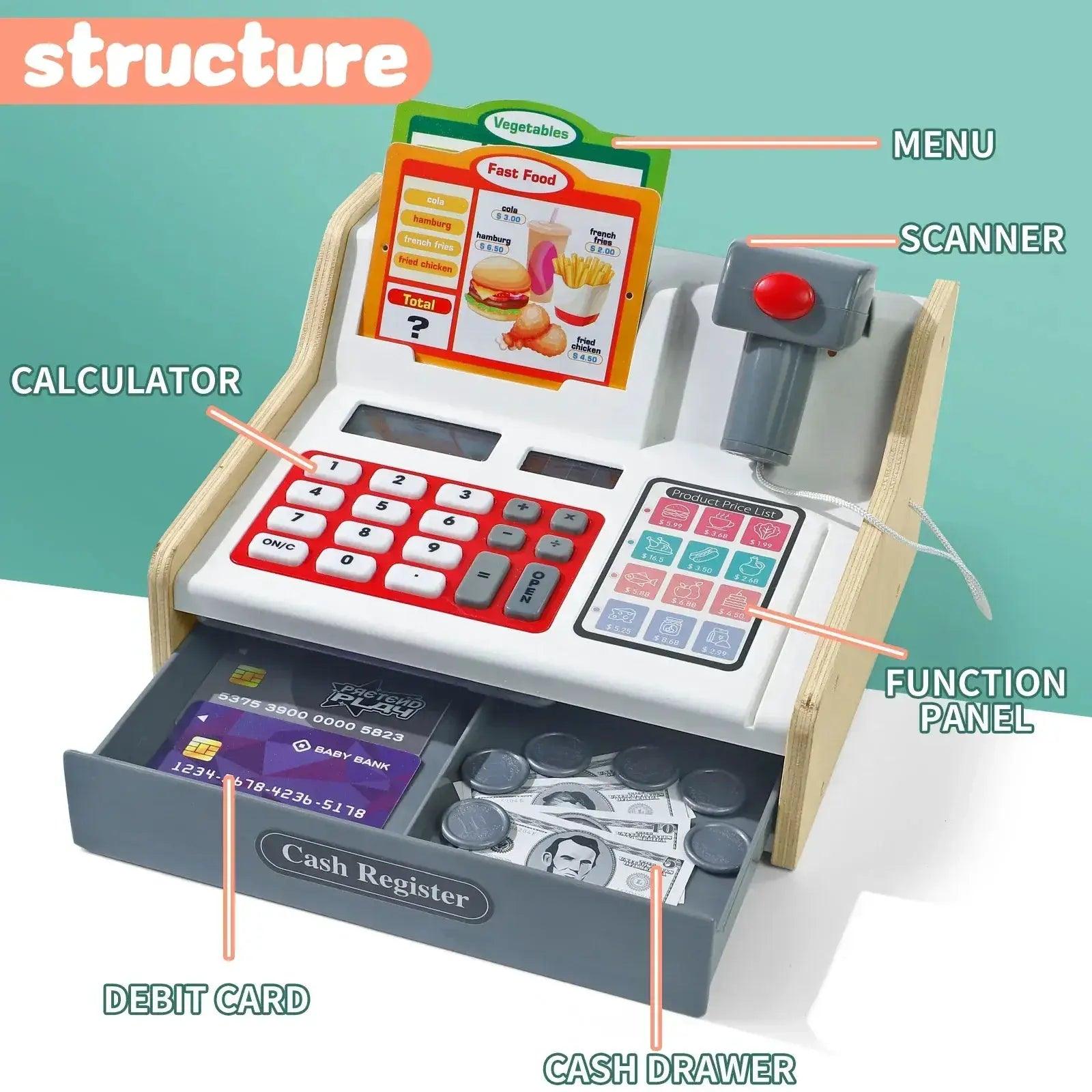  Smart Cash Register Playset Real Calculator Toyland EU -  ToylandEU™