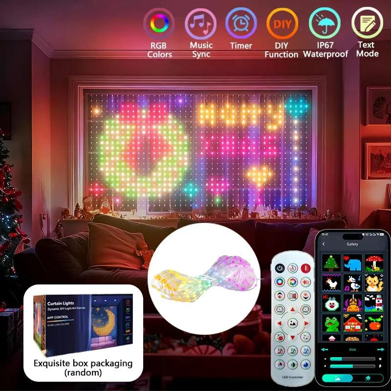 Smart Curtain Lights | App Control & IP65 | Toylandeu™