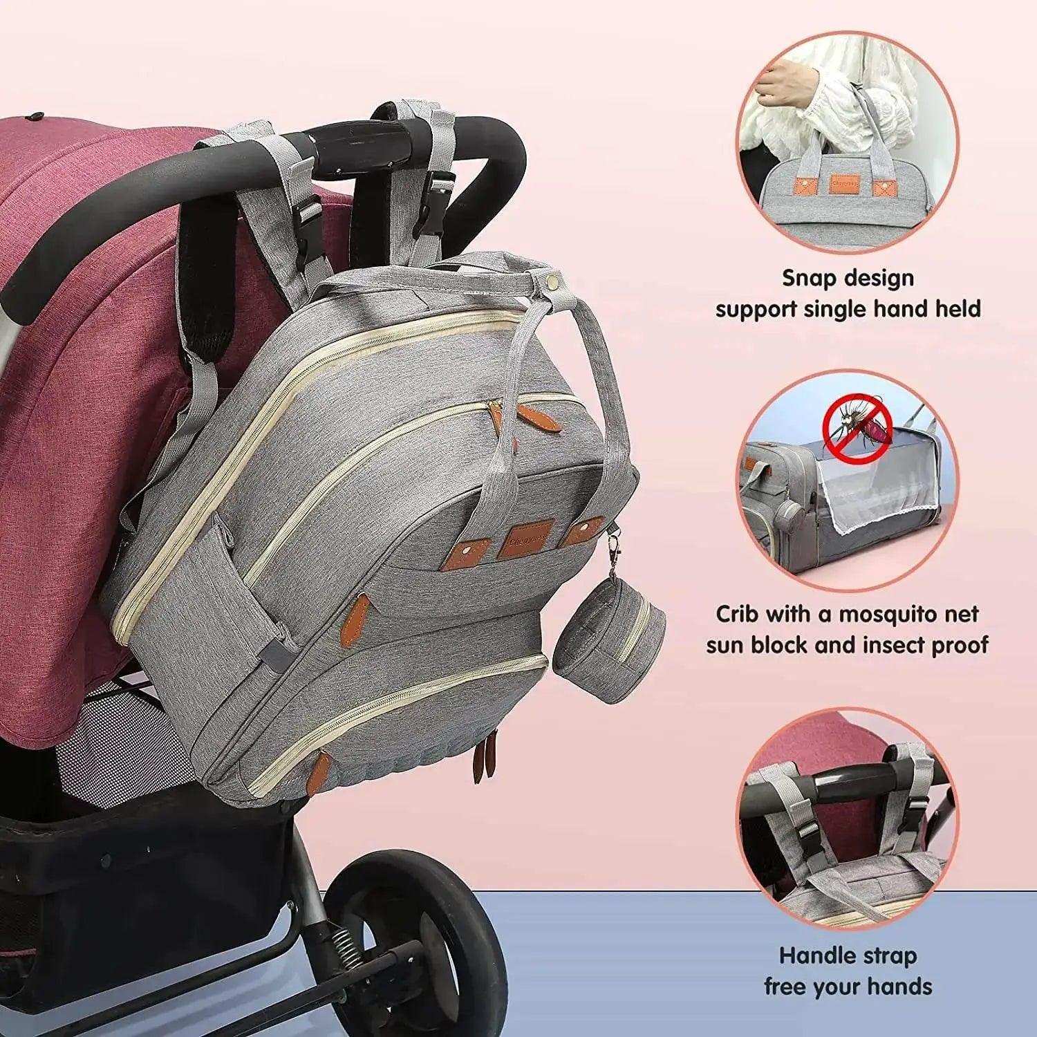  Smart Diaper Bag Backpack USB Charge Toyland EU -  ToylandEU™