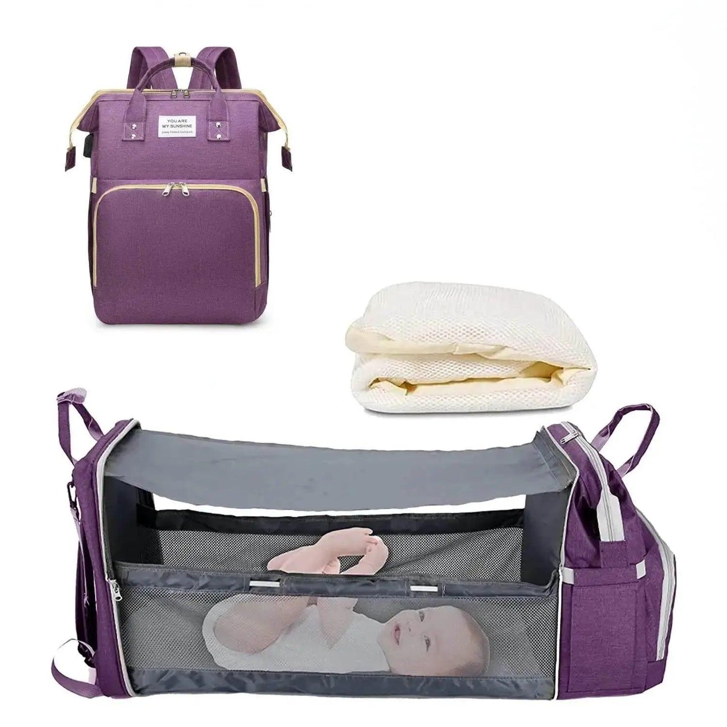  Smart Diaper Bag Backpack USB Charge Toyland EU -  ToylandEU™