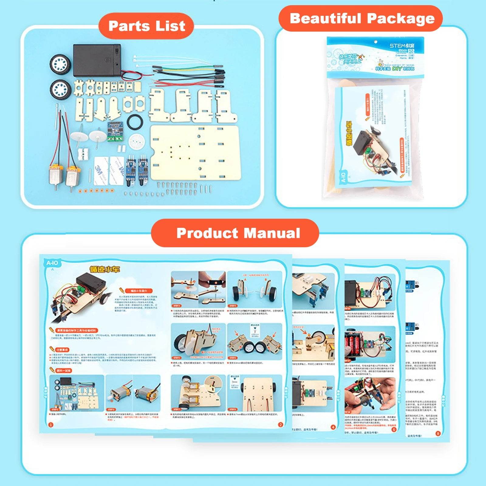 Smart Diy Robot Kit With Line Tracking For Kids Science - ToylandEU