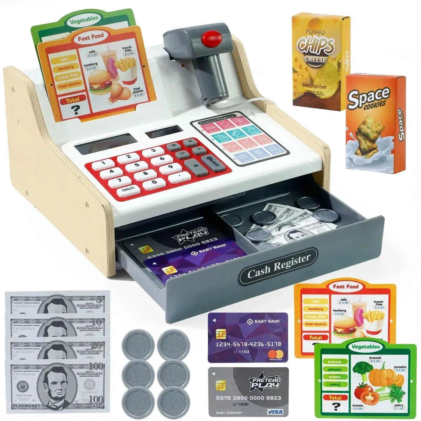  Smart Educational Cash Register Toy 3 Toyland EU -  ToylandEU™