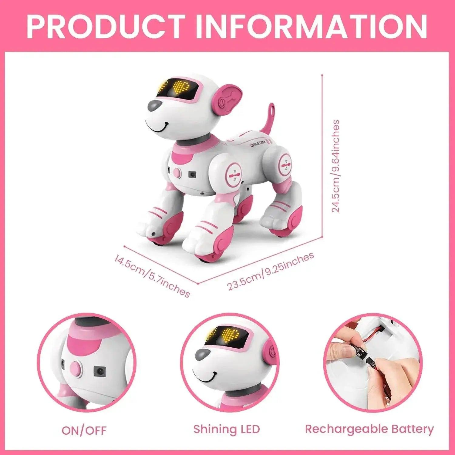  Smart Interactive Robot Dog with Remote Control, Touch Function, and  -  ToylandEU™