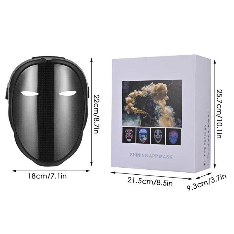 Smart LED Face Mask Programmable Bluetooth Control Party - ToylandEU