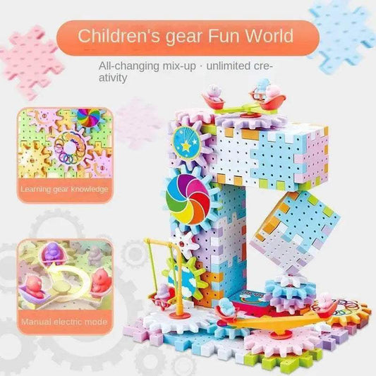  Smart Montessori Blocks 3D Gear System Toyland EU -  ToylandEU™