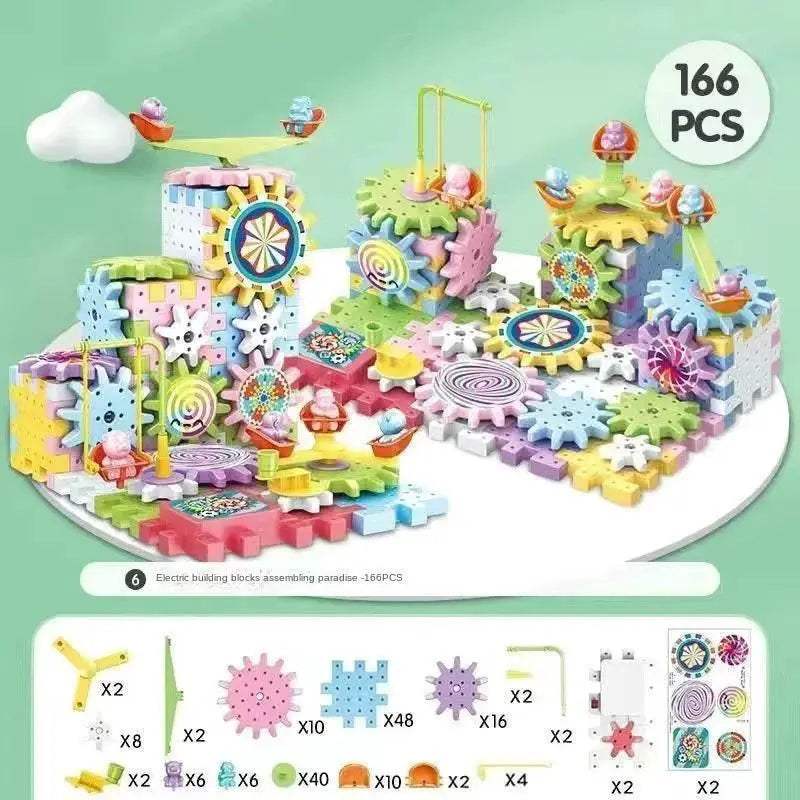 Smart Montessori Blocks 3D Gear System Toyland EU -  ToylandEU™