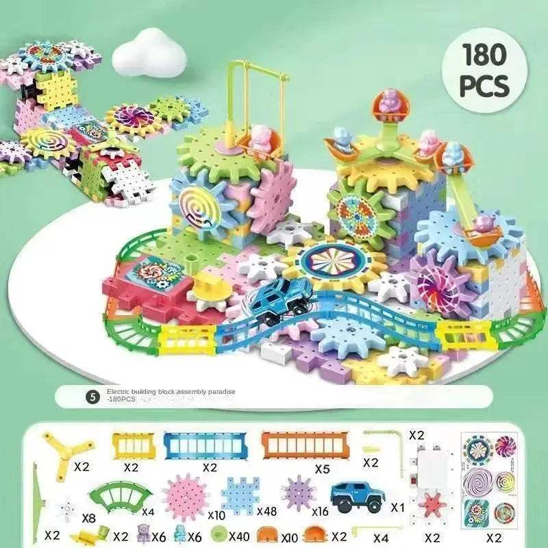  Smart Montessori Blocks 3D Gear System Toyland EU -  ToylandEU™
