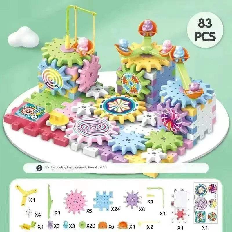  Smart Montessori Blocks 3D Gear System Toyland EU -  ToylandEU™