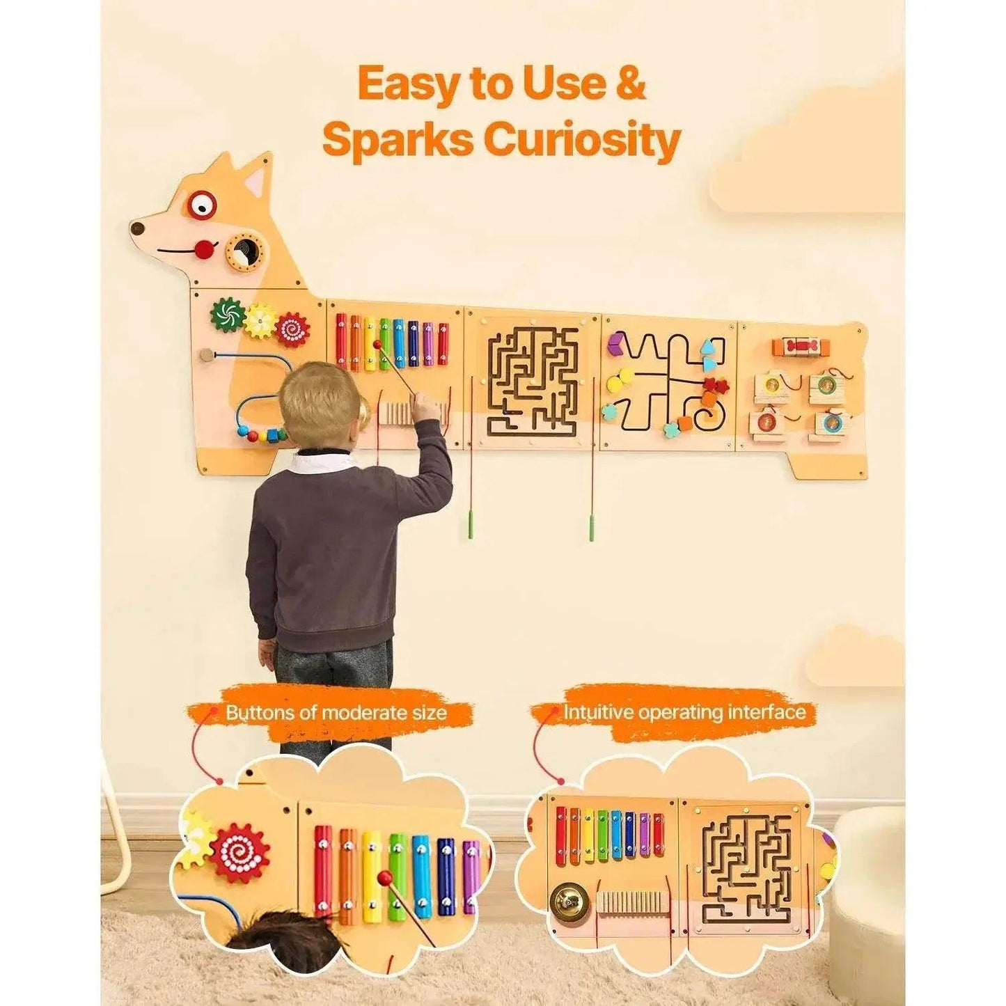  Smart Montessori Wall Panel 12 Activities Toyland EU -  ToylandEU™