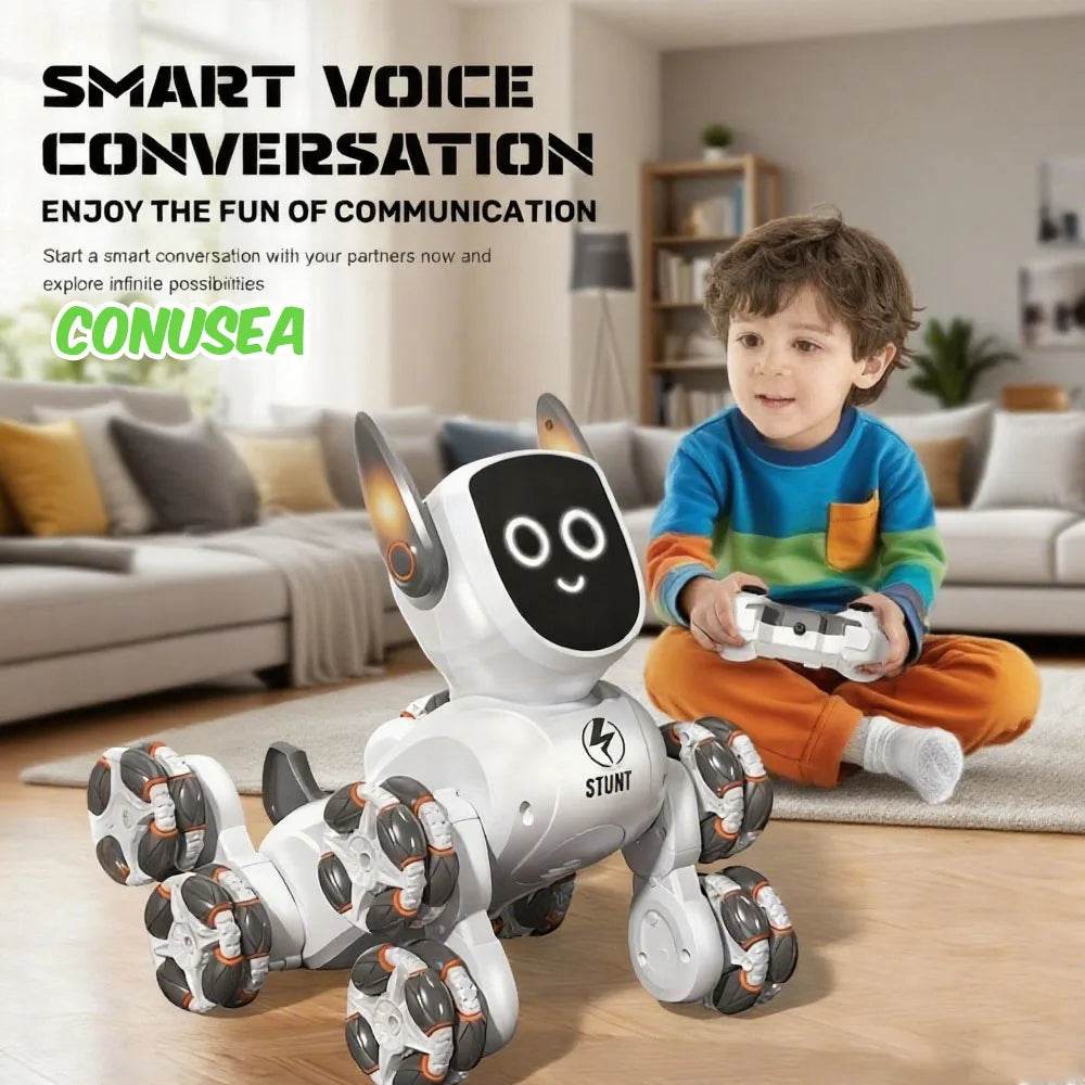 Smart Robot Dog Voice Gesture Remote Control Toy For Kids - ToylandEU